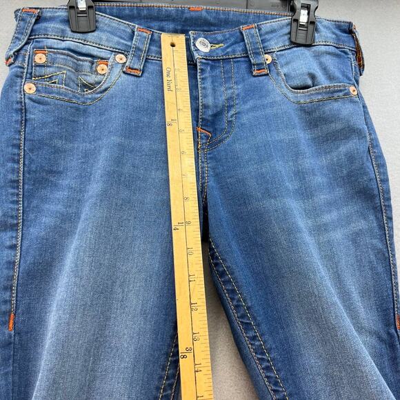 True Religion Women's Stella Low Rise Skinny Jeans Size 31 Medium Wash - Picture 4 of 14